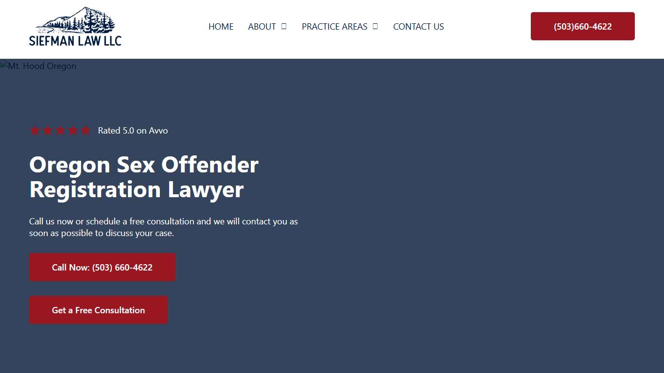 Sex Offender Registration – Siefman Law LLC